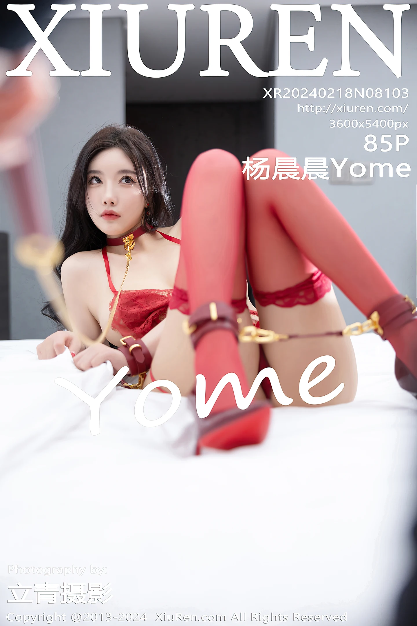 [XiuRen秀人网]No.8103_女神杨晨晨Yome性感连衣短裙+红色蕾丝内衣秀完美身材诱惑写真85P-秀人网 - XiuRen.Space